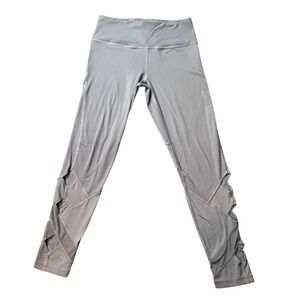 Victoria Sport Leggings Womens Medium Gray Knockout By VS Ankle Skinny Cutout